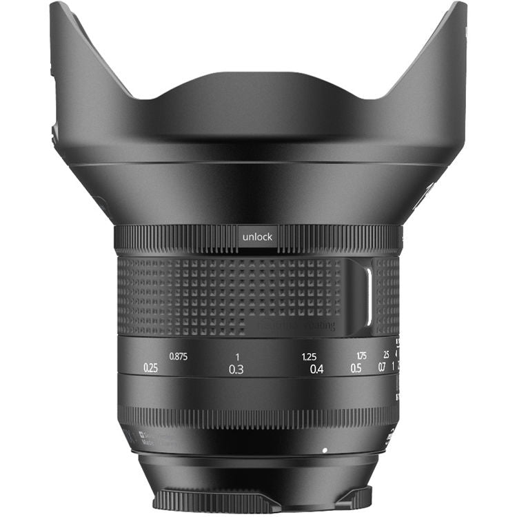 Lente IRIX 15mm f/2.4 Firefly - vista frontal