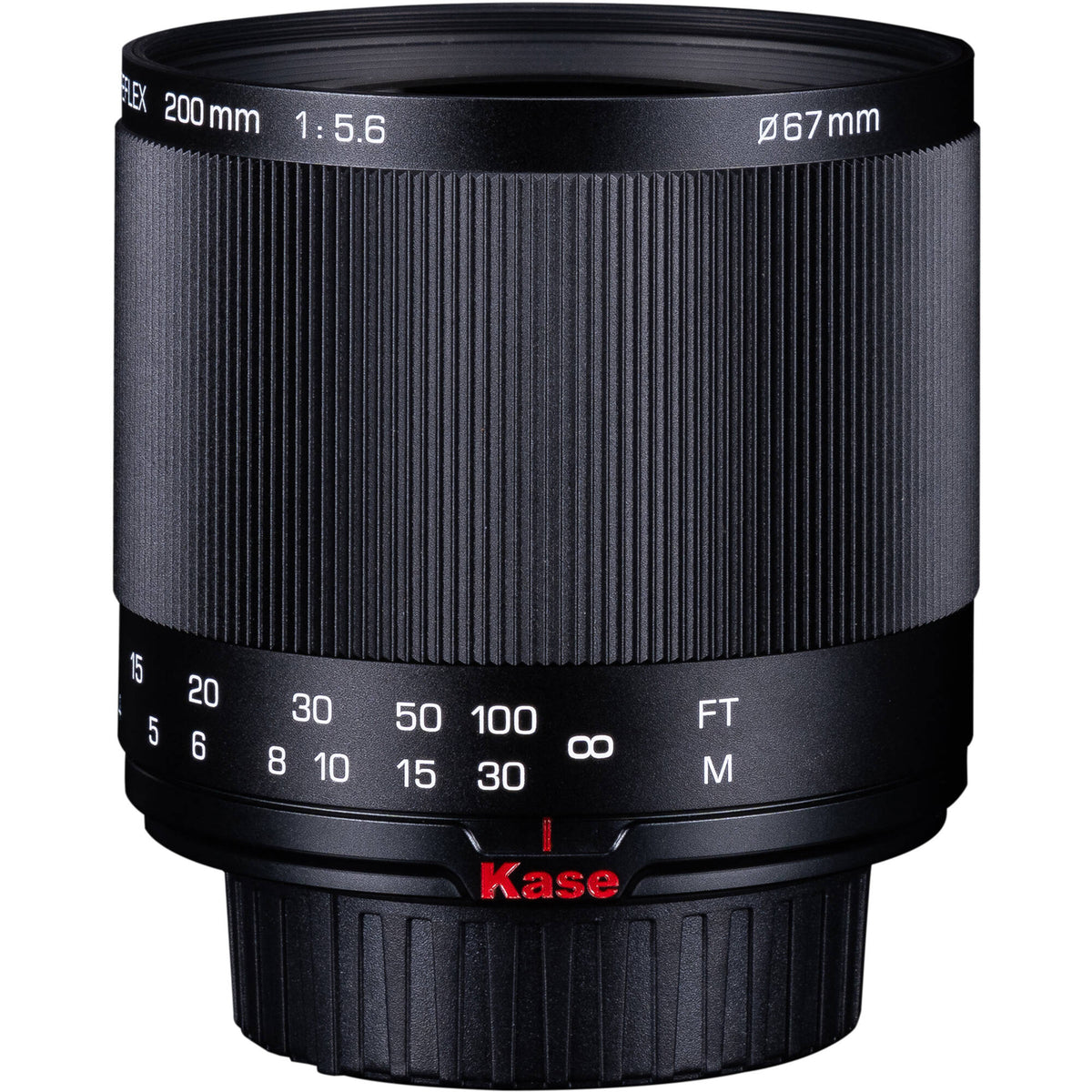 Lente Kase 200mm f/5.6 MC Reflex Mirror - vista principal