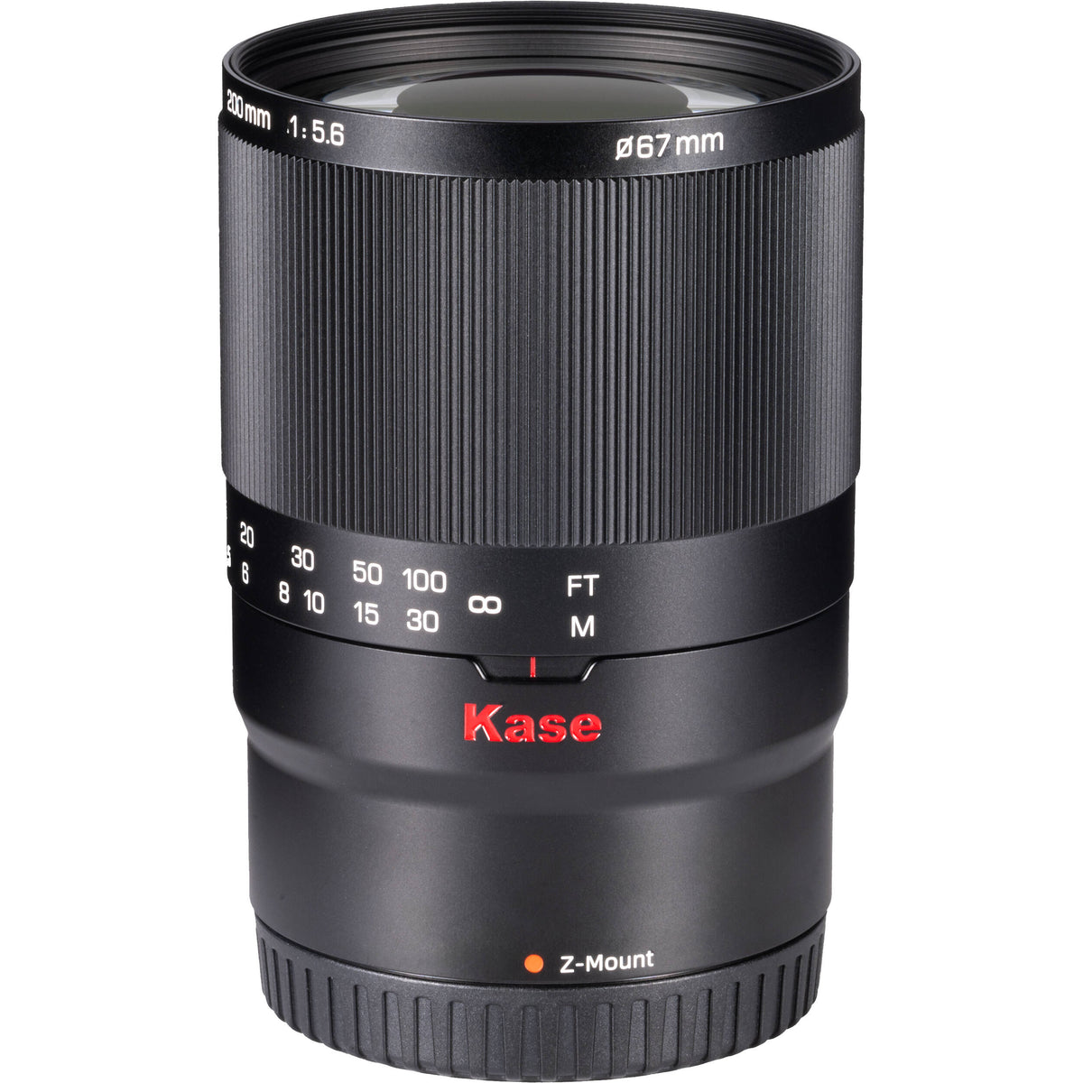Lente Kase 200mm f/5.6 MC Reflex Mirror - vista principal