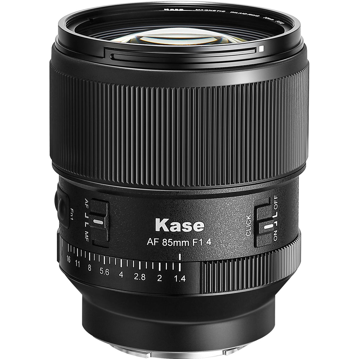 Lente Kase 85mm f/1.4 AF - vista principal