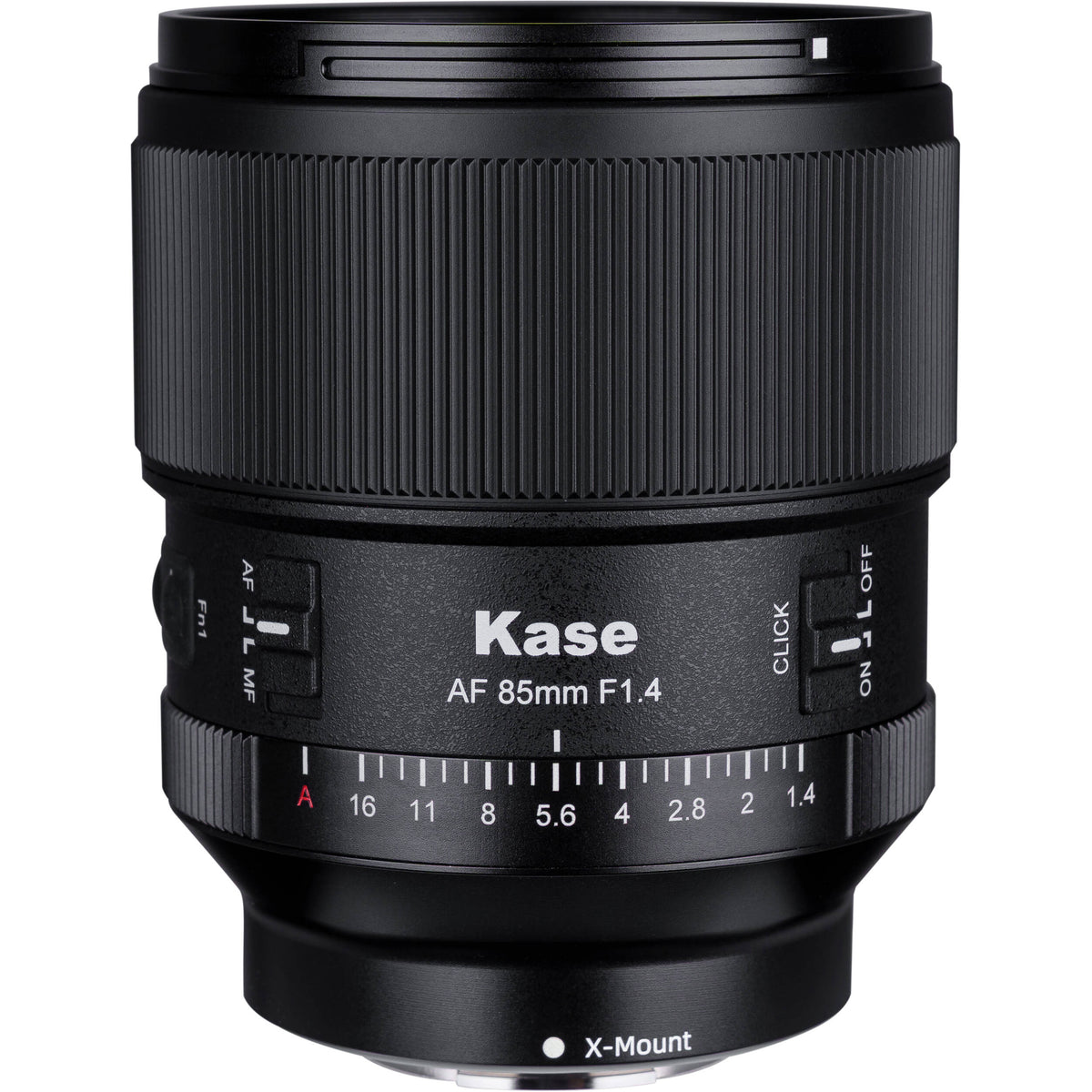 Lente Kase 85mm f/1.4 AF - vista principal