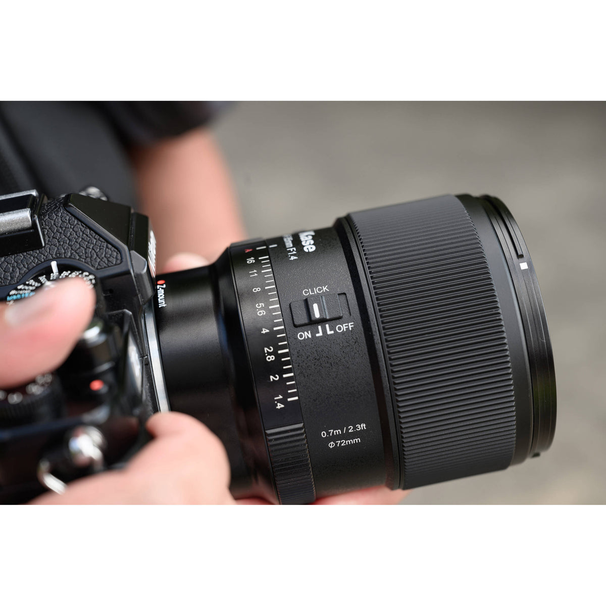 Lente Kase 85mm f/1.4 AF - en uso