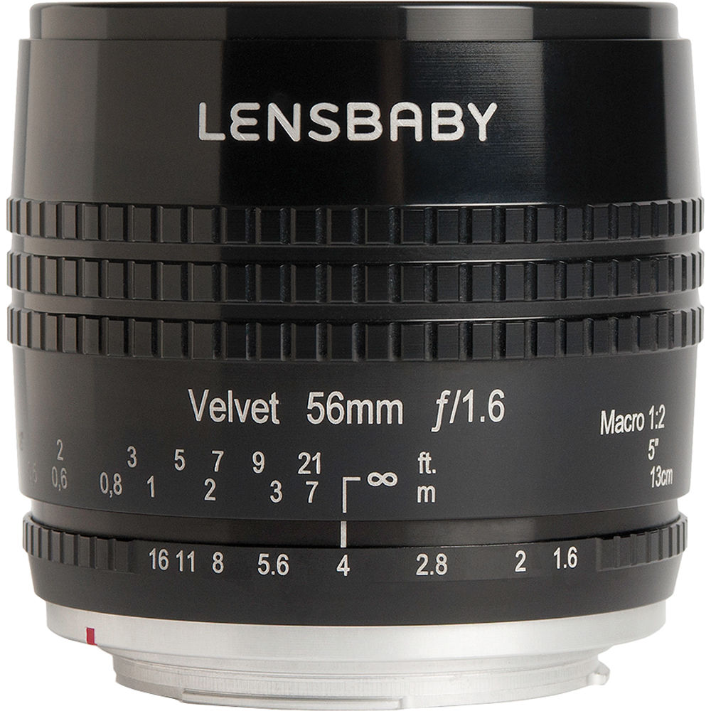 Lente Lensbaby Velvet 56mm f/1.6 (Negro) - vista principal