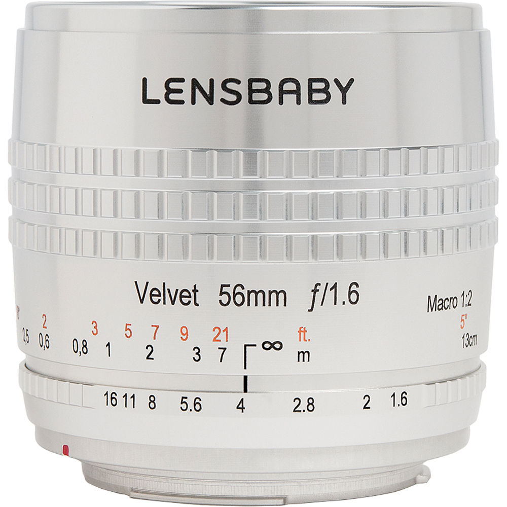 Lente Lensbaby Velvet 56mm f/1.6 (Plateado) - vista principal
