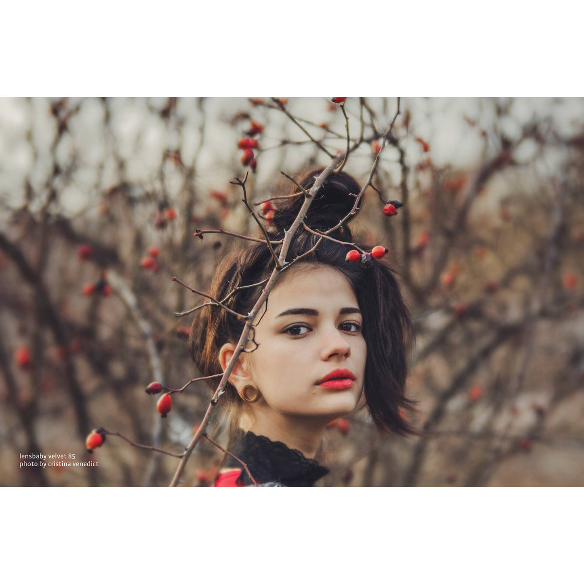 Lente Lensbaby Velvet 85mm f/1.8 - en uso