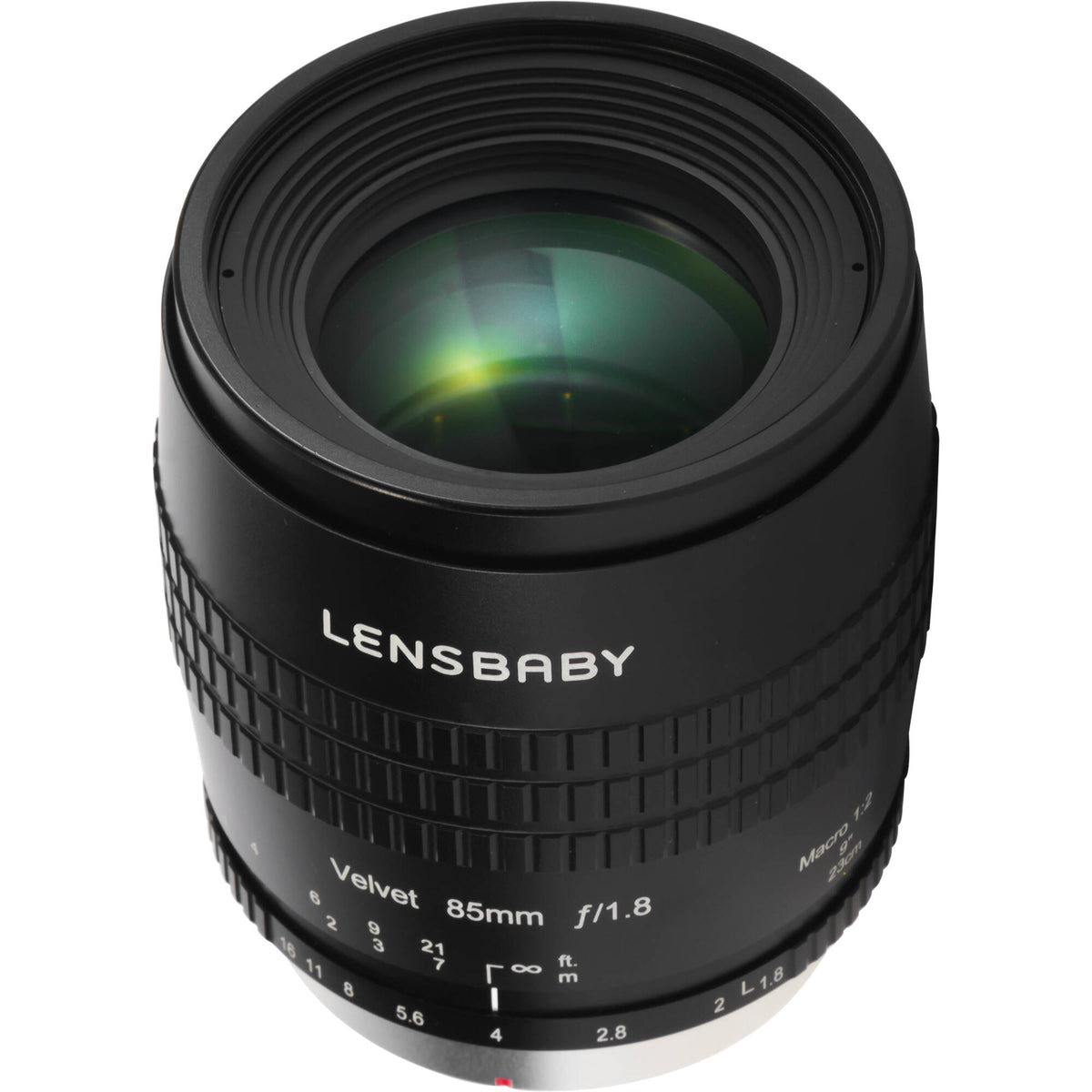 Lente Lensbaby Velvet 85mm f/1.8 (Negro) - vista frontal