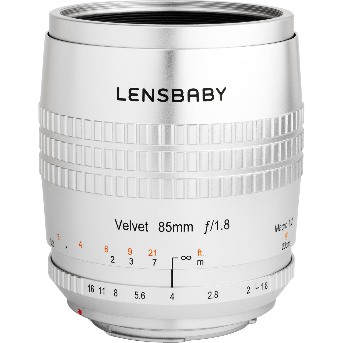 Lente Lensbaby Velvet 85mm f/1.8 (Plateado) - vista principal