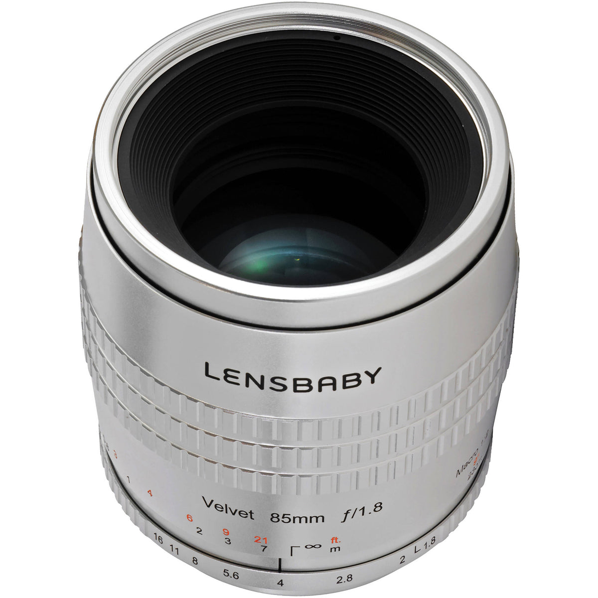 Lente Lensbaby Velvet 85mm f/1.8 (Plateado) - vista trasera