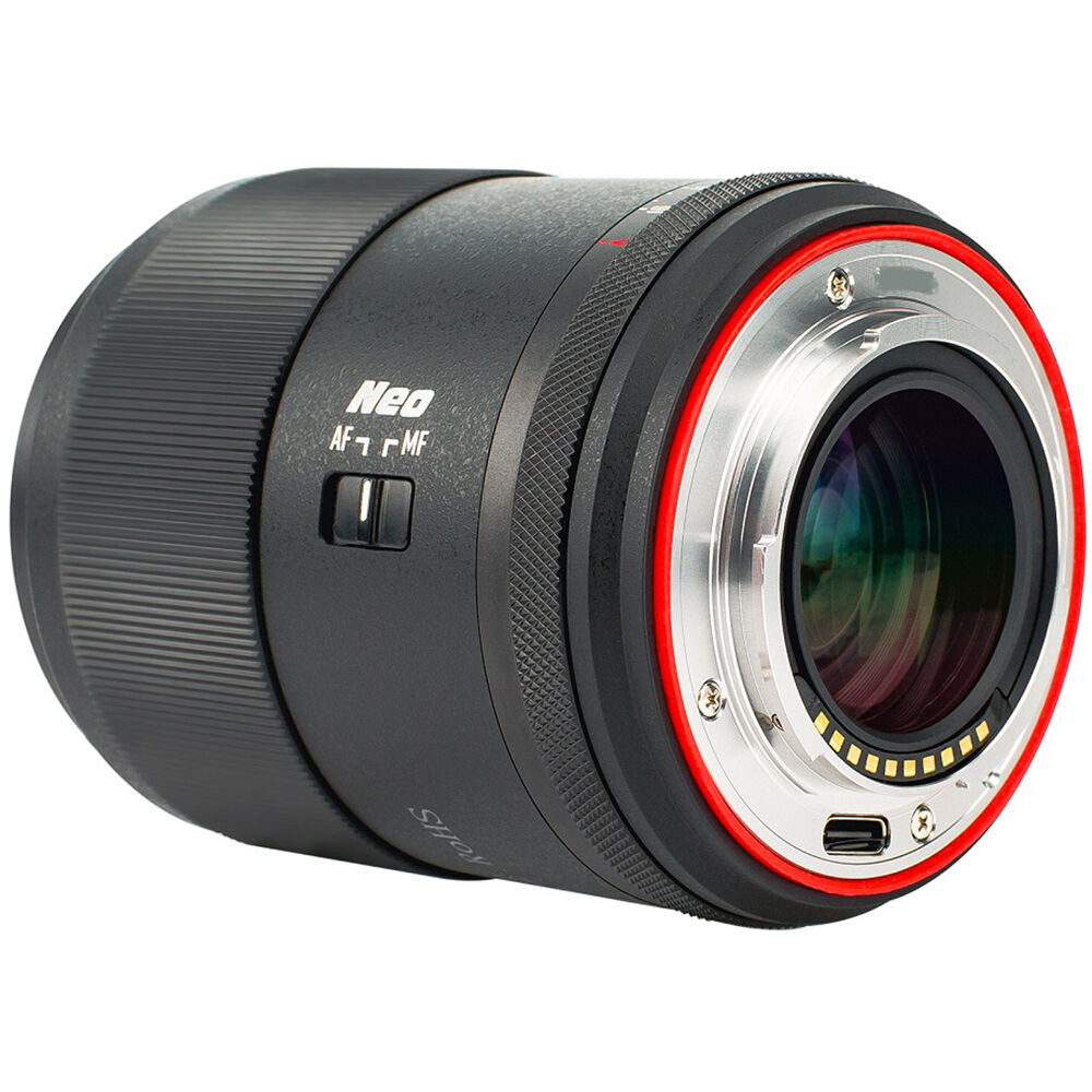 Lente Meike 33mm f/1.4 AF - vista lateral