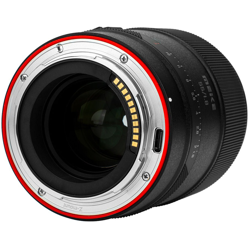 Lente Meike 55mm f/1.8 Pro AF - contenido de la caja