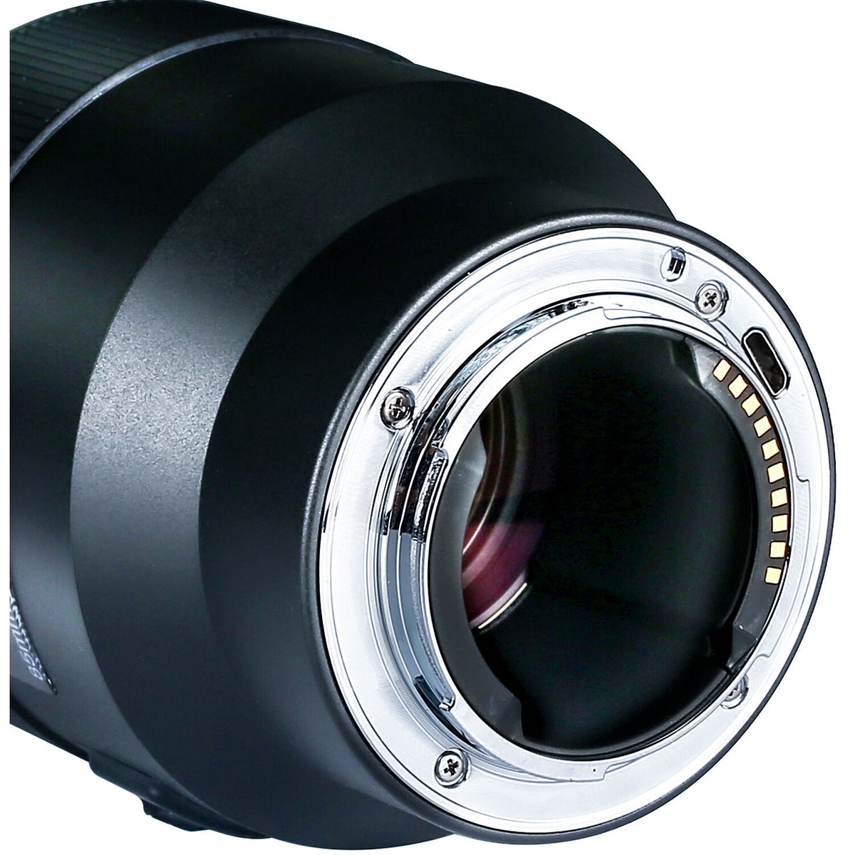 Lente Meike 85mm f/1.8 Full Frame AF - vista lateral