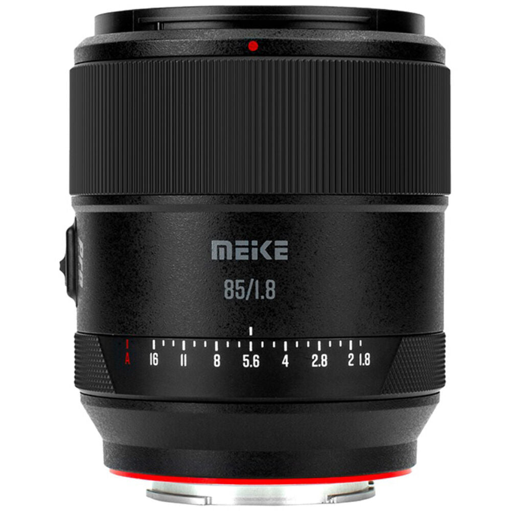 Lente Meike 85mm f/1.8 Pro Mark II - vista lateral