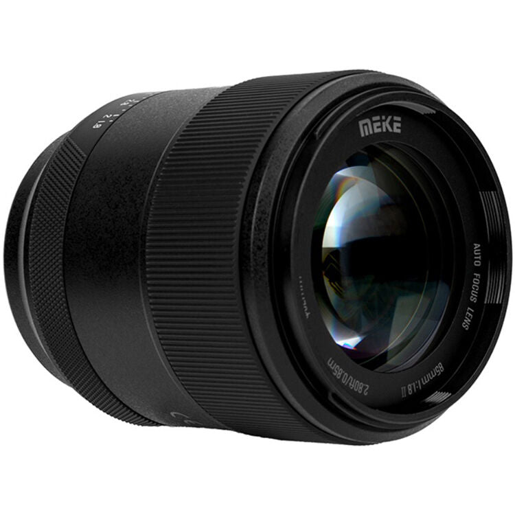 Lente Meike 85mm f/1.8 Pro Mark II - contenido de la caja