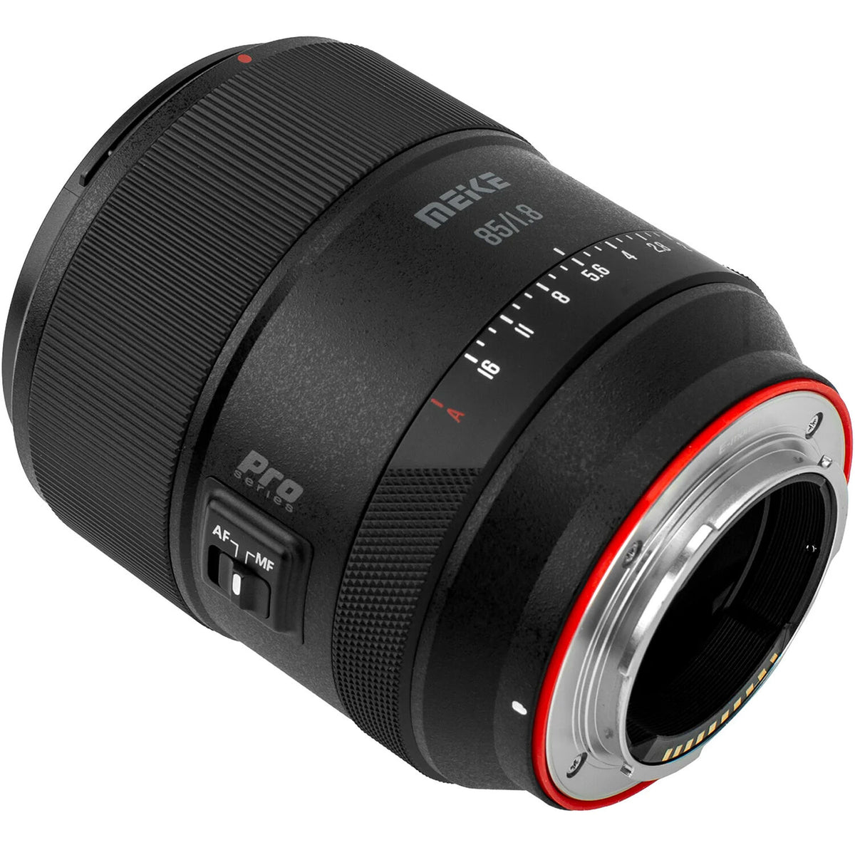 Lente Meike 85mm f/1.8 Pro Mark II (L) - vista frontal