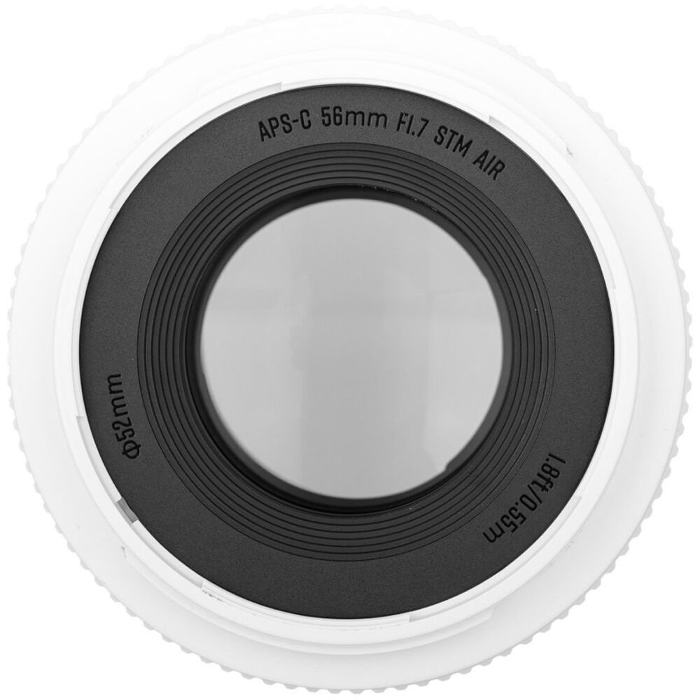 Lente Meike AF 56mm f/1.7 Air (Blanco) - detalle