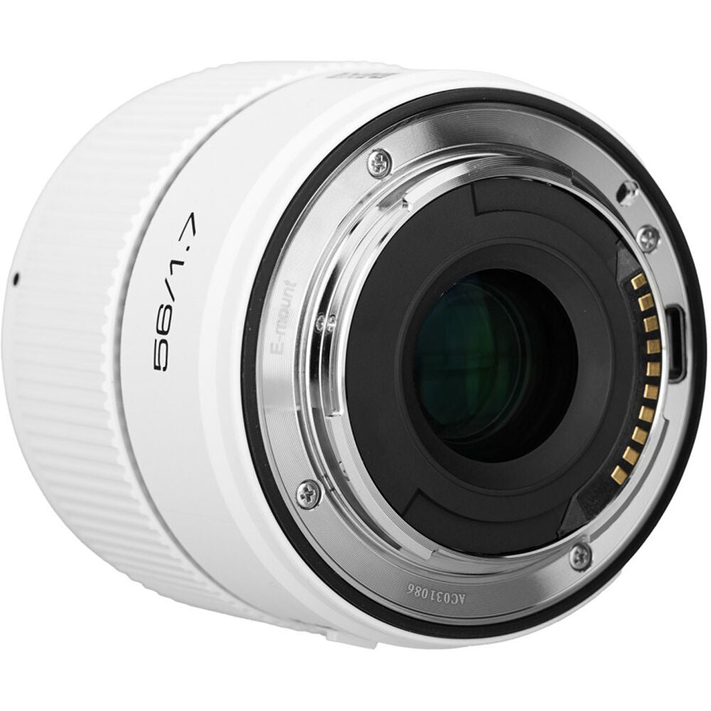 Lente Meike AF 56mm f/1.7 Air (Blanco) - contenido de la caja