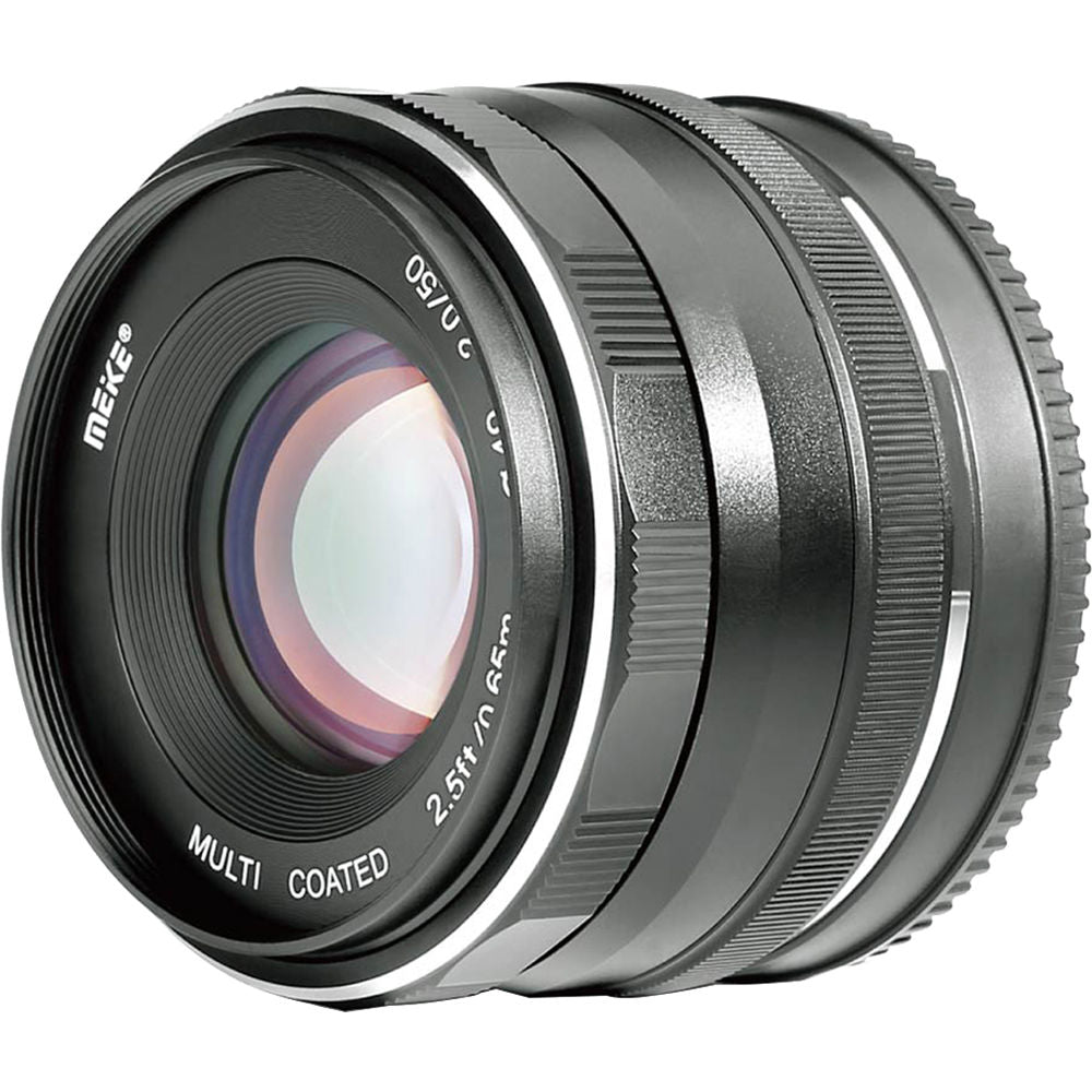 Lente Meike MK-50mm f/2 - vista frontal
