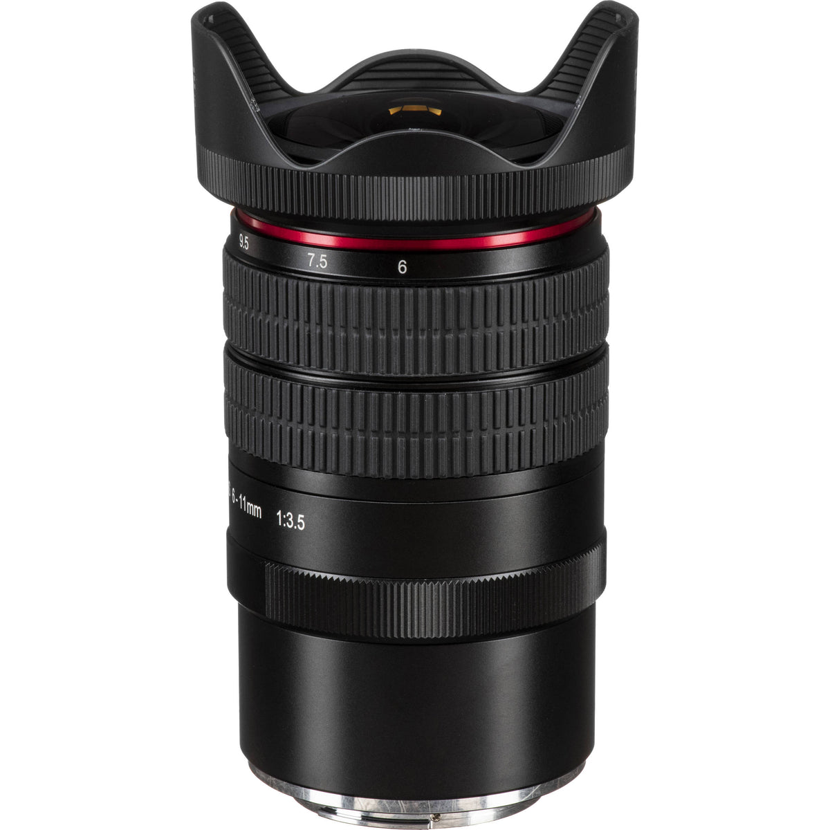 Lente Meike MK-6-11mm f/3.5 Fisheye - vista trasera