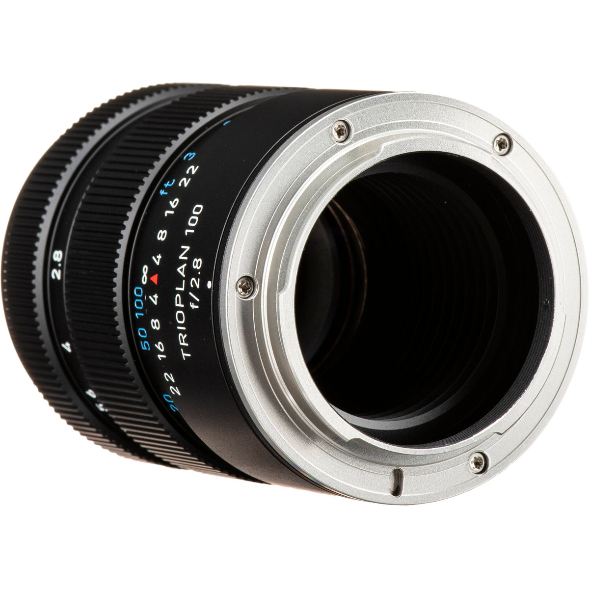 Lente Meyer-Optik Gorlitz Trioplan 100mm f/2.8 II (Negro) - contenido de la caja