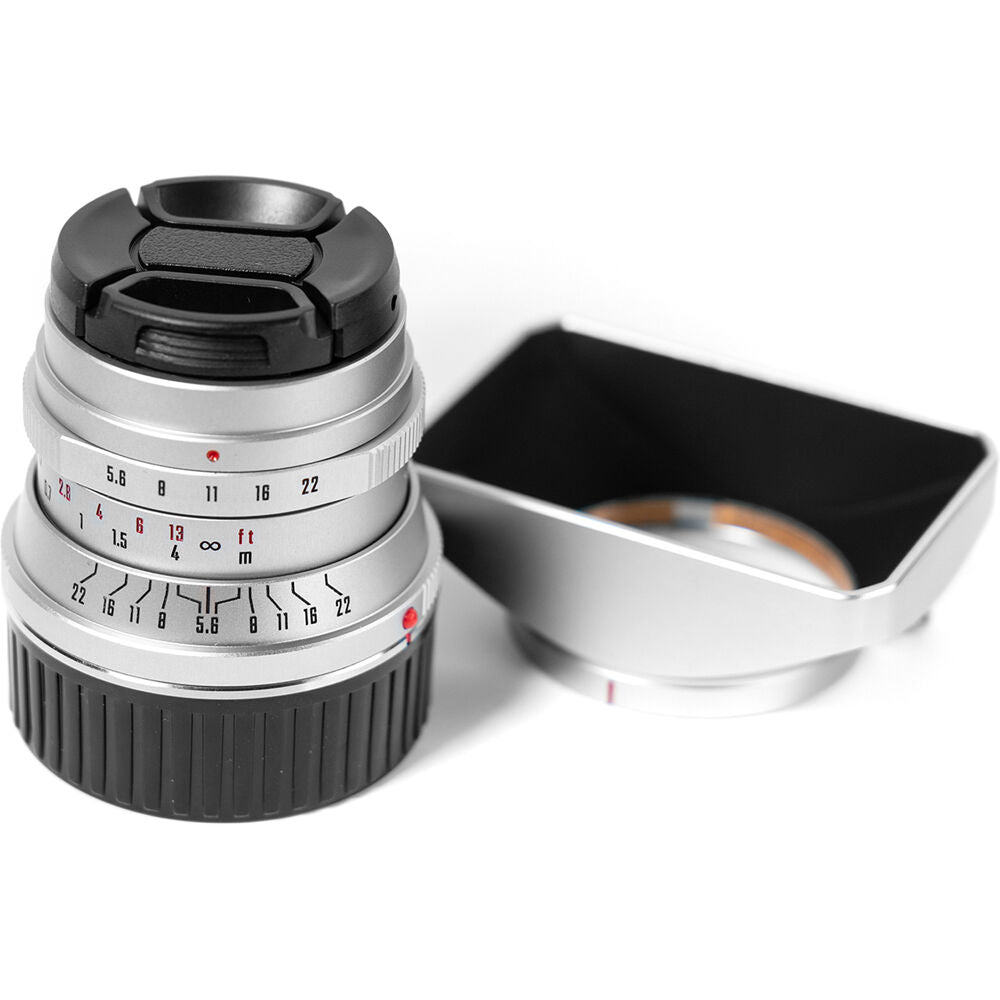 Lente Mitakon Zhongyi Creator 28mm f/5.6 - vista frontal