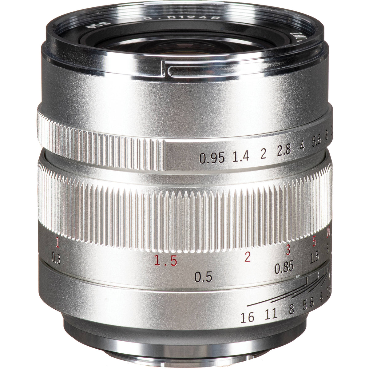 Lente Mitakon Zhongyi Speedmaster 17mm f/0.95 (Plateado) - vista lateral