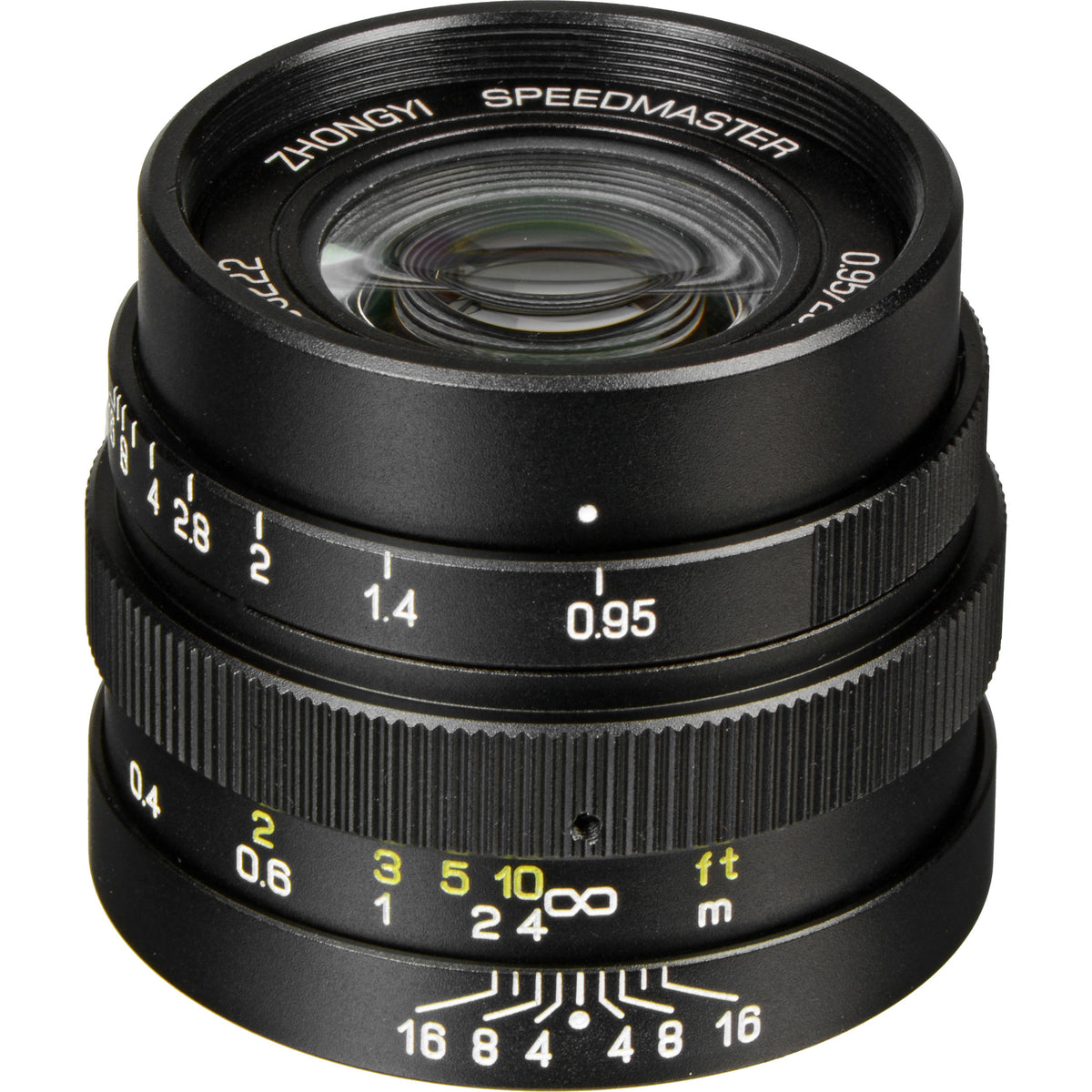 Lente Mitakon Zhongyi Speedmaster 25mm f/0.95 (Negro) - vista principal