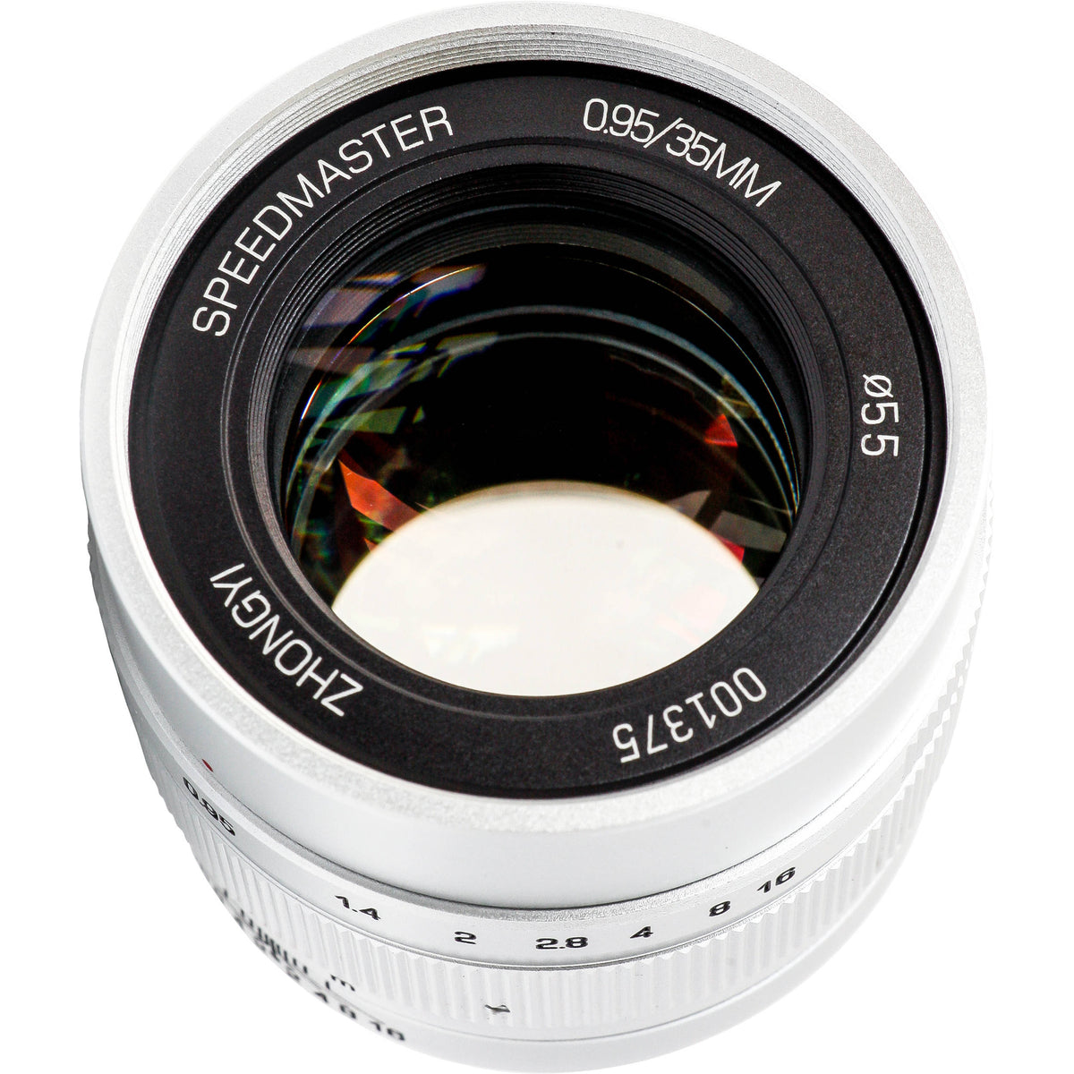Lente Mitakon Zhongyi Speedmaster 35mm f/0.95 Mark II (Plateado) - vista trasera