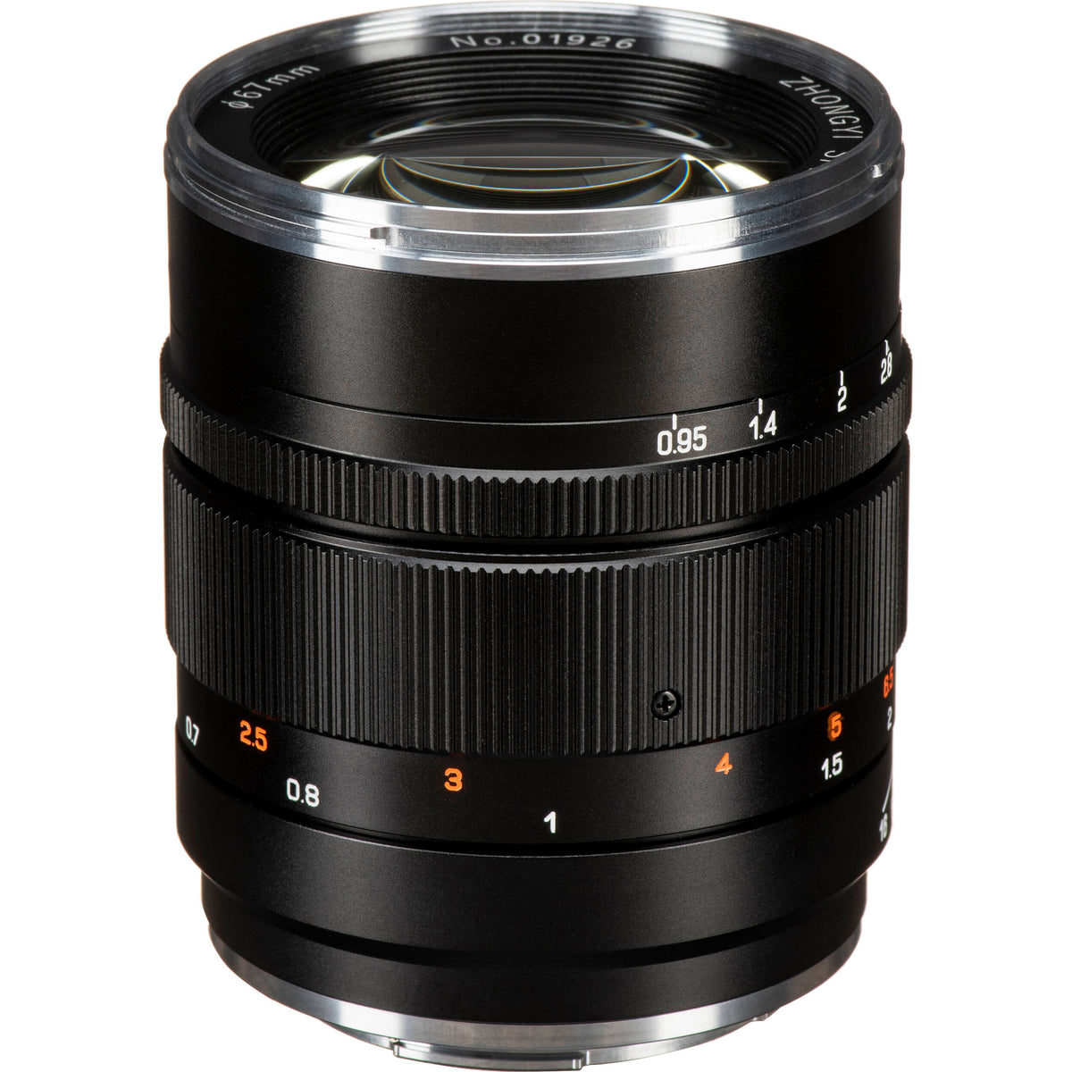 Lente Mitakon Zhongyi Speedmaster 50mm f/0.95 III para - vista lateral