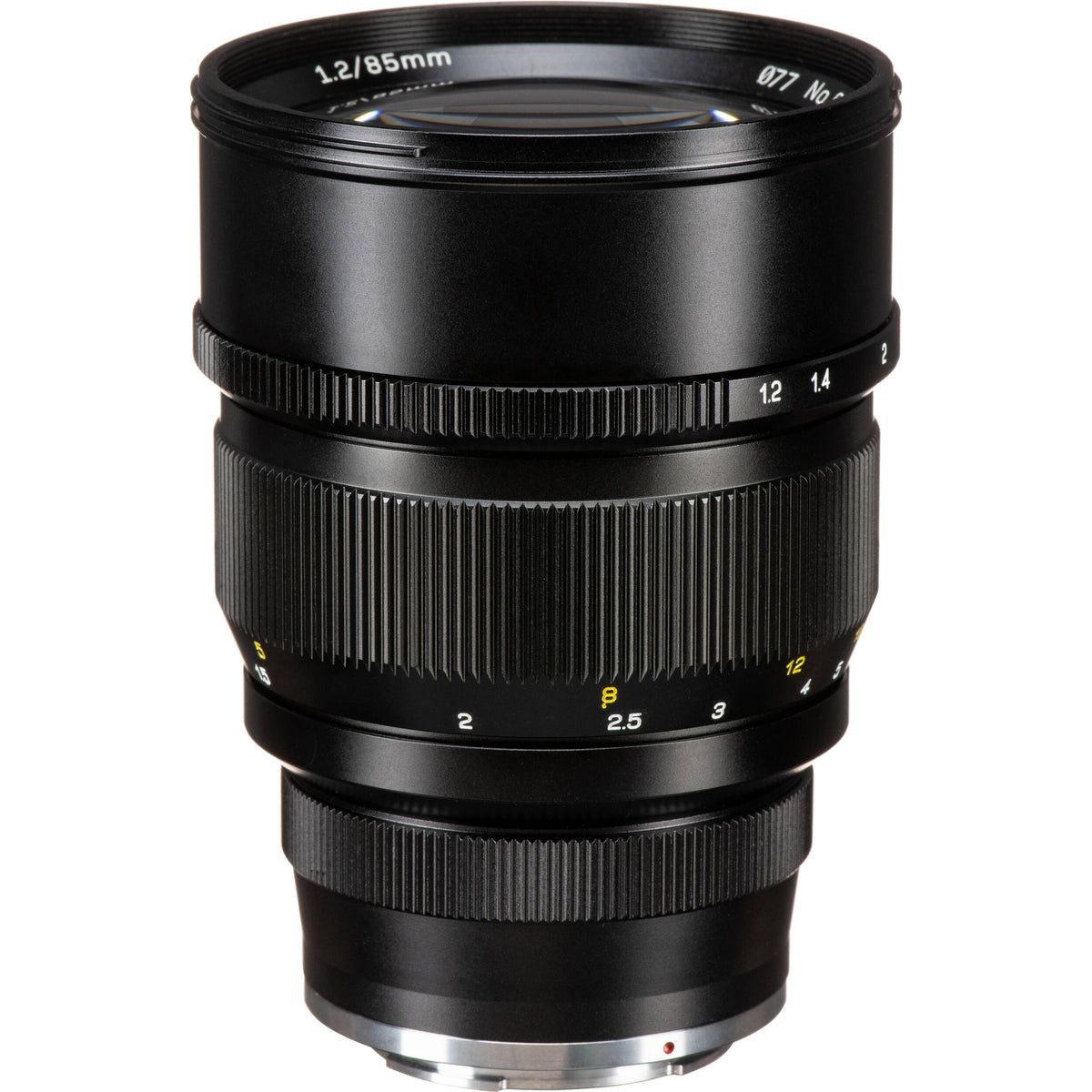 Lente Mitakon Zhongyi Speedmaster 85mm f/1.2 - vista lateral