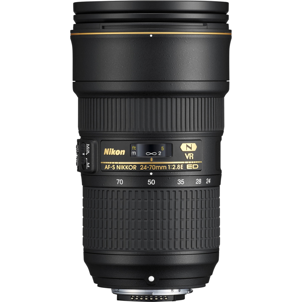 Lente Nikon AF-S NIKKOR 24-70mm f/2.8E ED VR - vista frontal