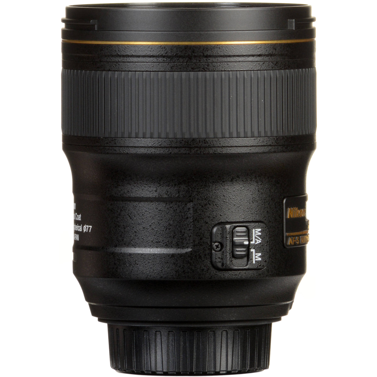 Lente Nikon AF-S NIKKOR 28mm f/1.4E ED - vista lateral