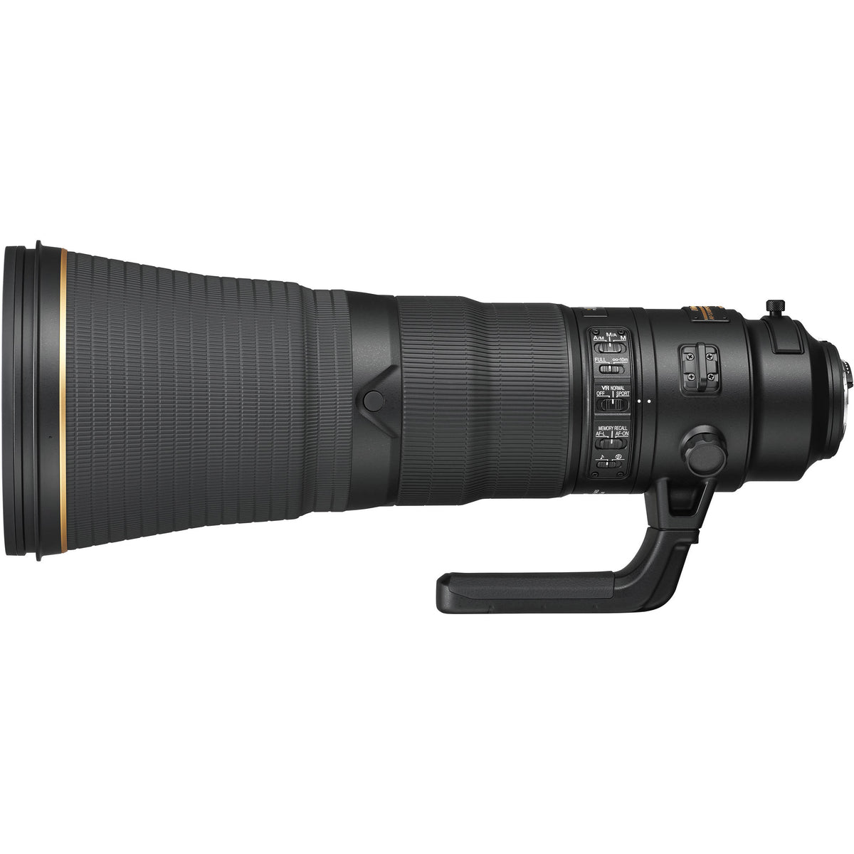 Lente Nikon AF-S NIKKOR 600mm f/4E FL ED VR - vista frontal
