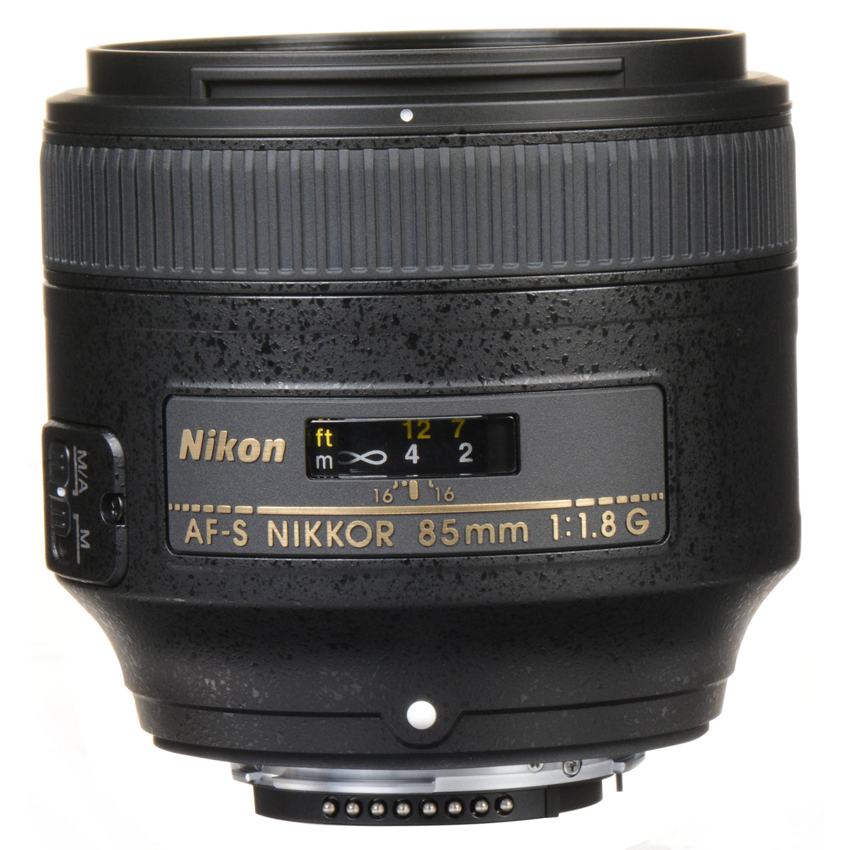 Lente Nikon AF-S NIKKOR 85mm f/1.8G - vista frontal