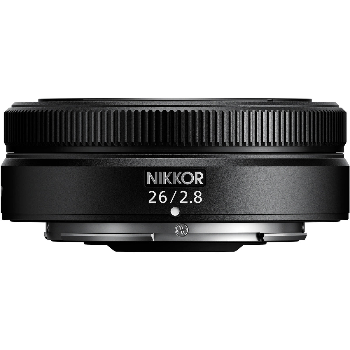 Lente Nikon NIKKOR Z 26mm f/2.8 - vista frontal