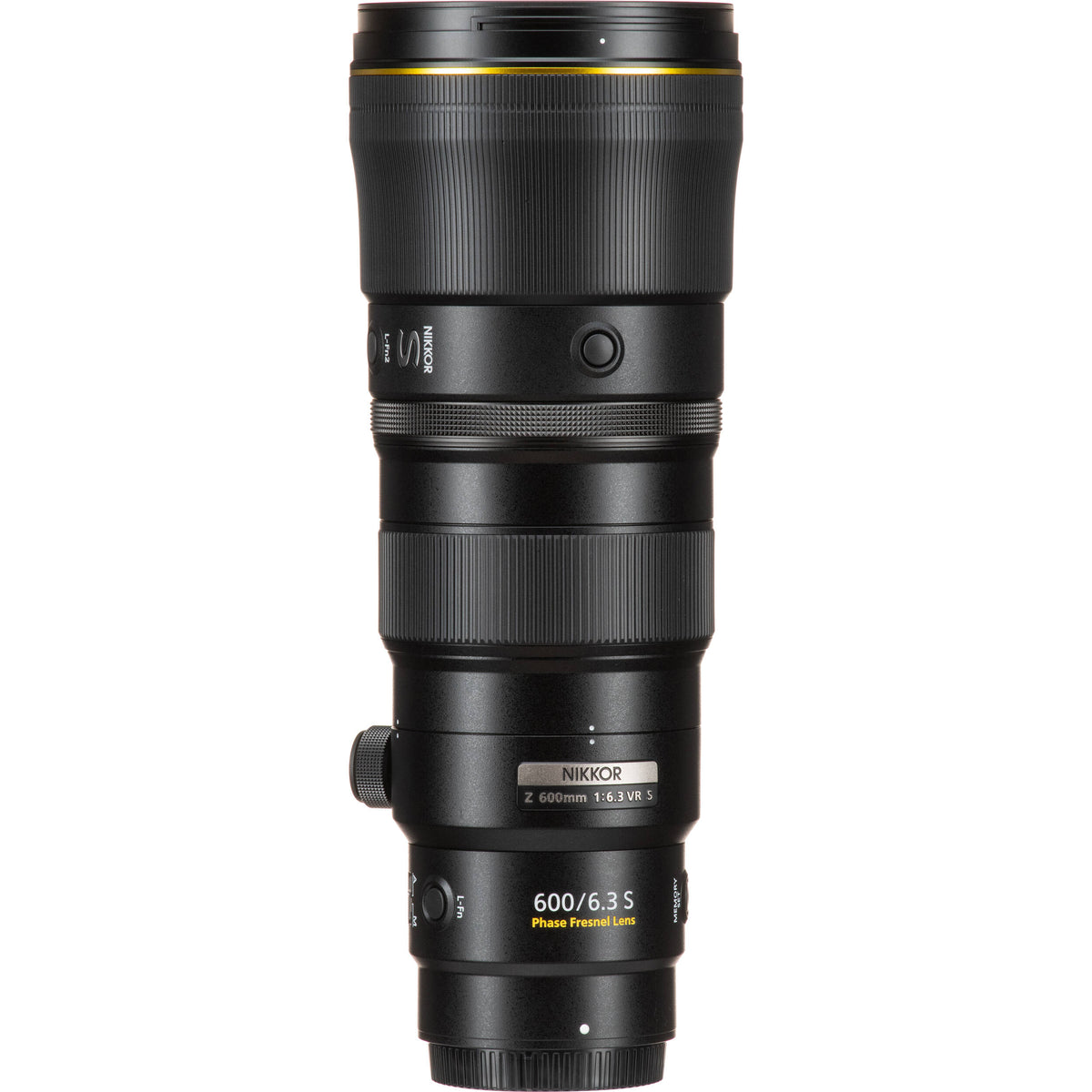 Lente Nikon NIKKOR Z 600mm f/6.3 VR S - puertos y conexiones