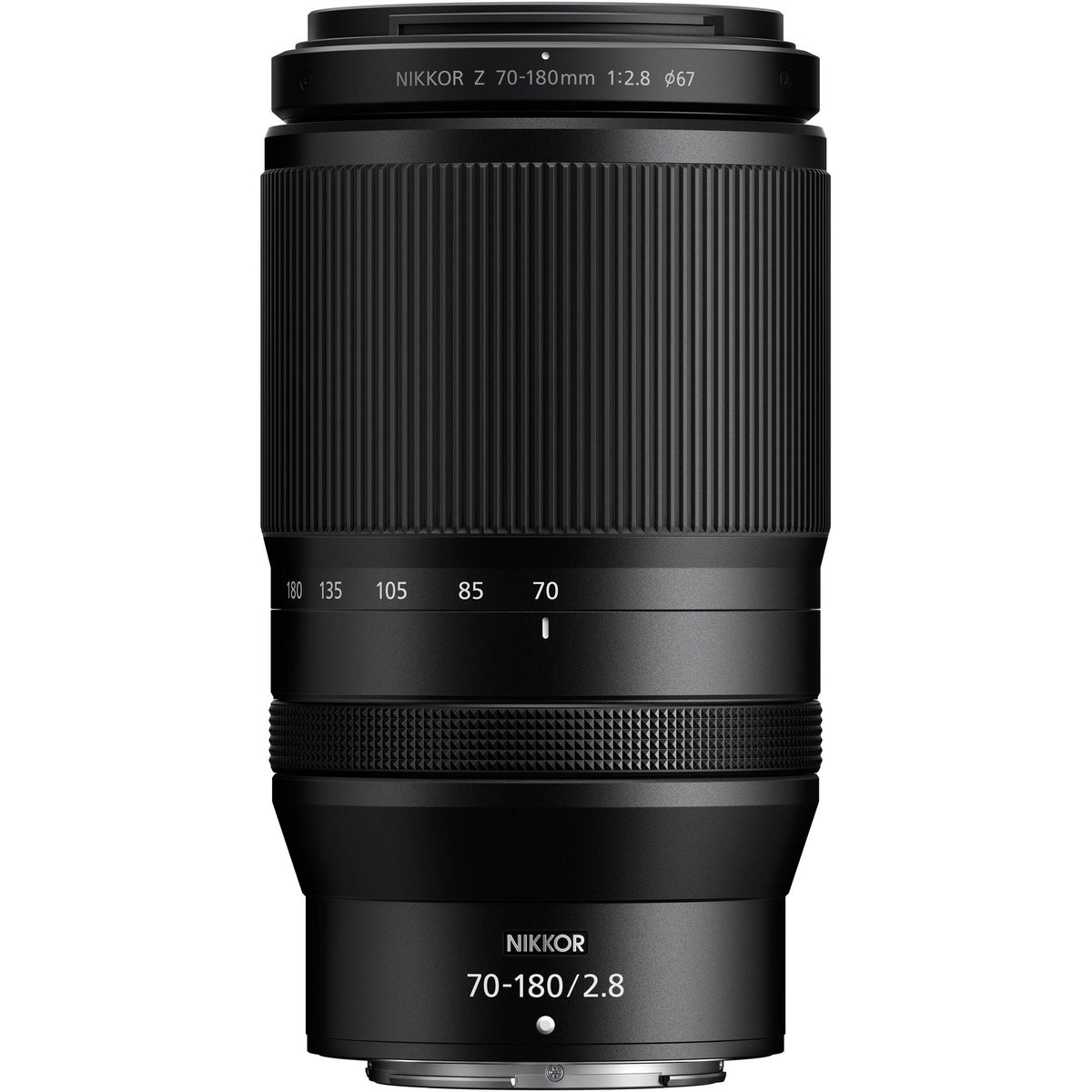 Lente Nikon NIKKOR Z 70-180mm f/2.8 - vista frontal