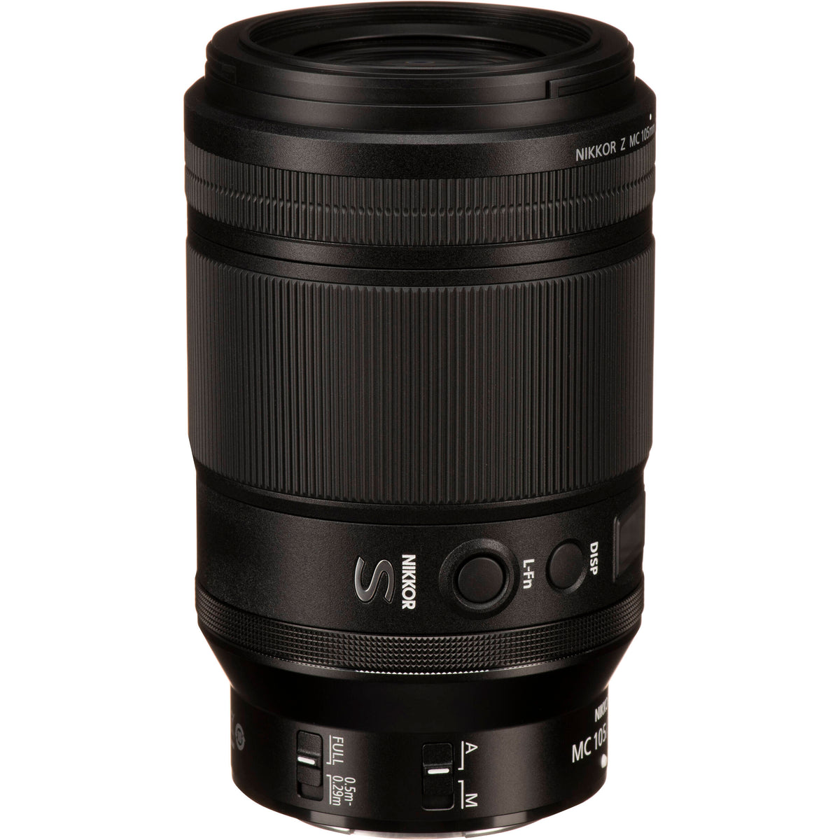 Lente Nikon NIKKOR Z MC 105mm f/2.8 VR S Macro - vista lateral