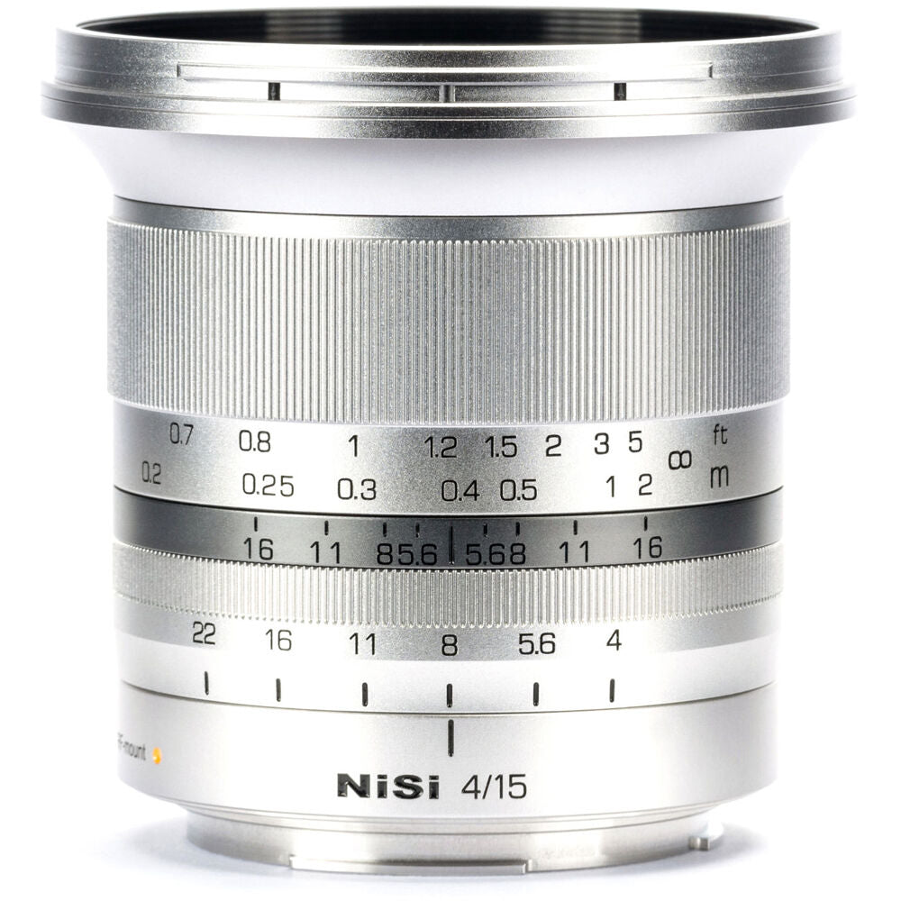Lente NiSi 15mm f/4 Sunstar ASPH (Plateado) - vista principal
