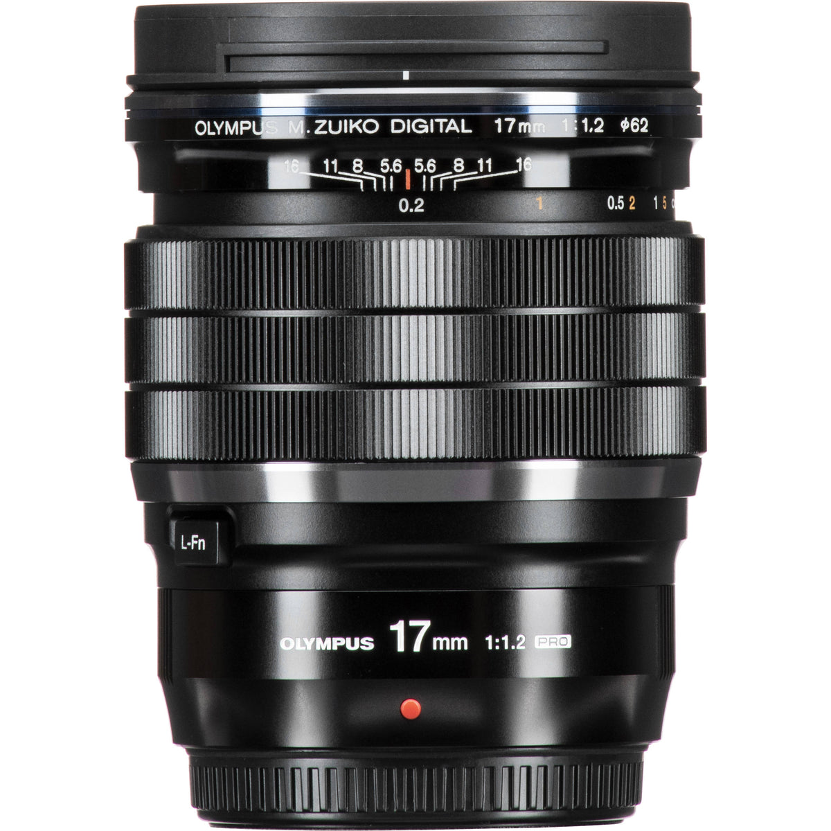 Lente Olympus M.Zuiko Digital ED 17mm f/1.2 PRO - contenido de la caja