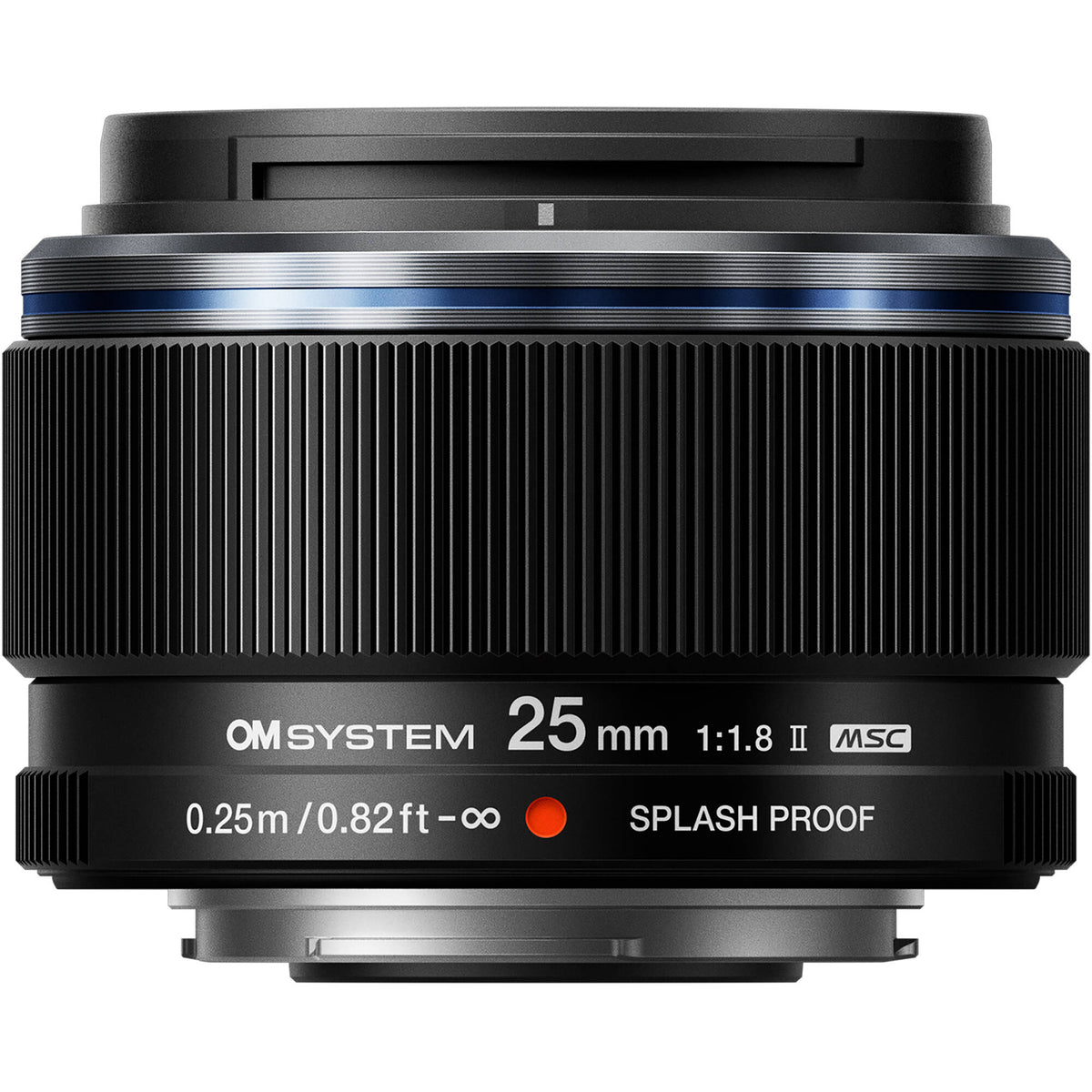 Lente OM System M.Zuiko Digital 25mm f/1.8 II - vista frontal