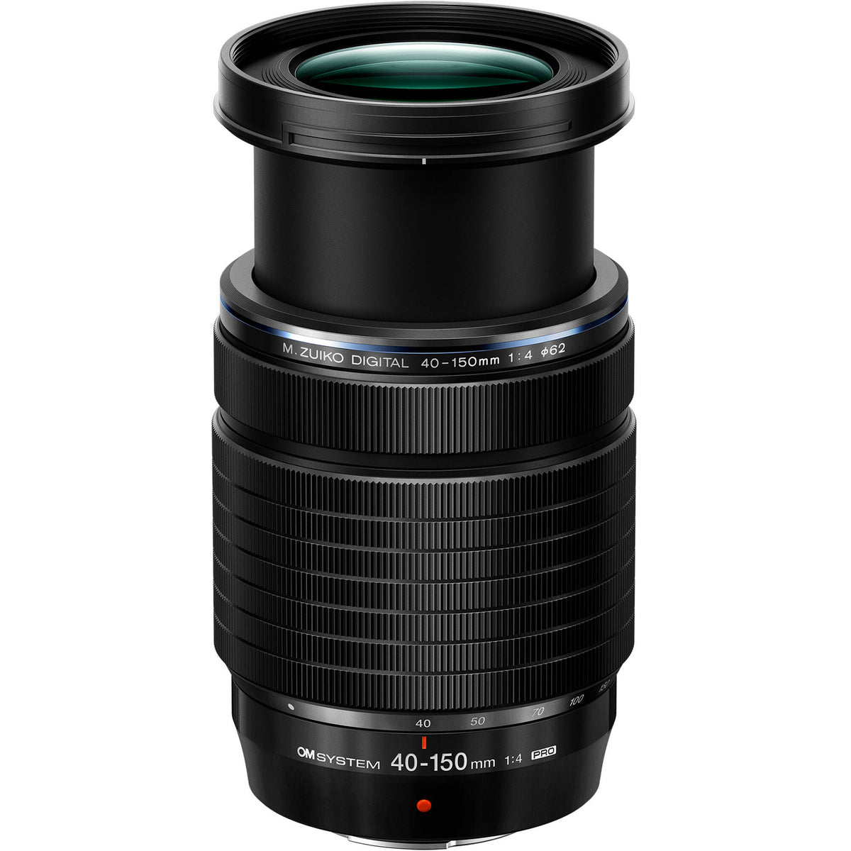 Lente OM System M.Zuiko Digital ED 40-150mm f/4 PRO - vista frontal