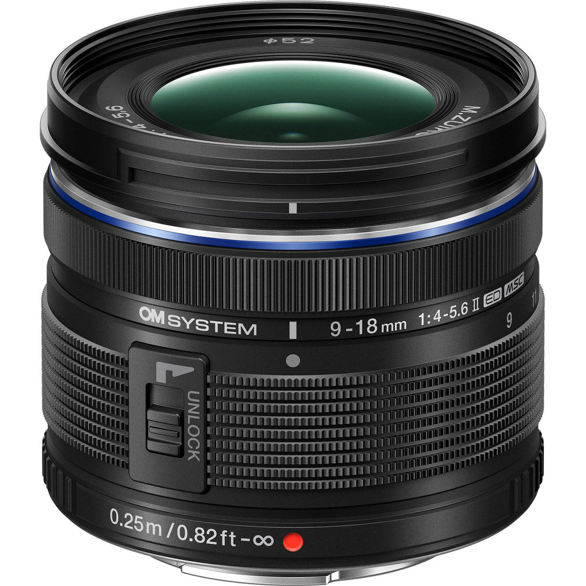 Lente OM System M.Zuiko Digital ED 9-18mm f/4-5.6 II - vista principal