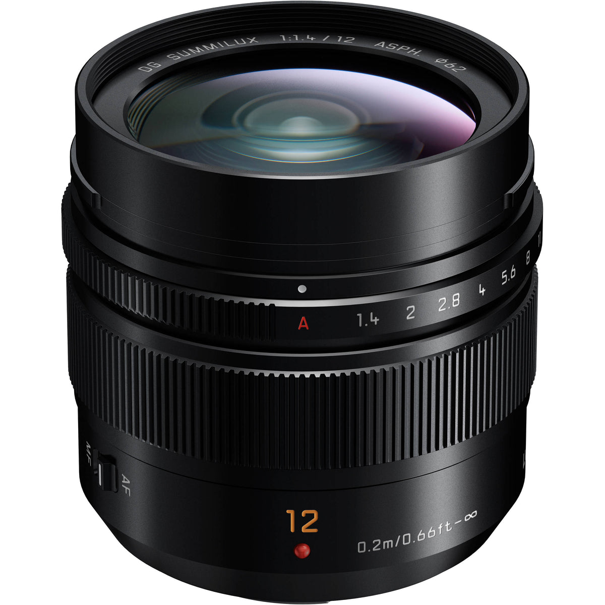 Lente Panasonic Leica DG Summilux 12mm f/1.4 ASPH. - vista principal