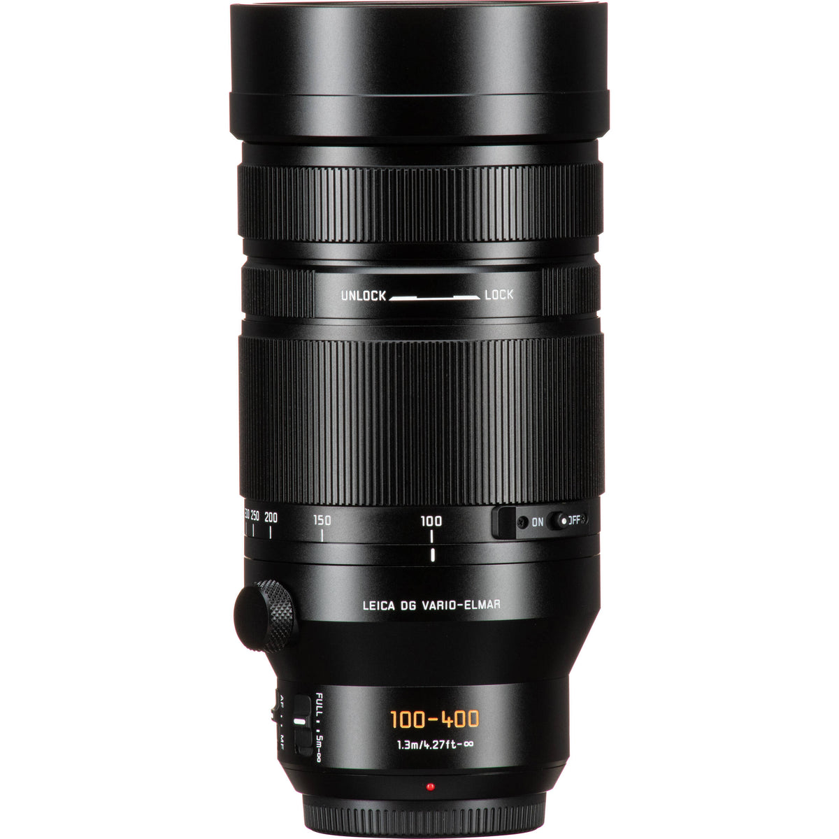 Lente Panasonic Leica DG Vario-Elmar 100-400mm f/4-6.3 II ASPH. POWER O.I.S. - contenido de la caja