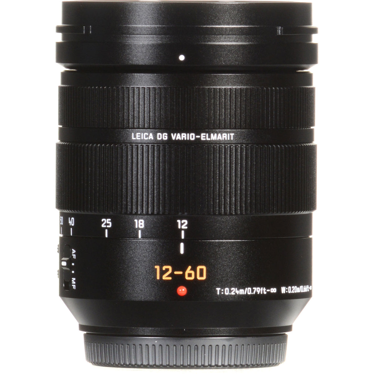 Lente Panasonic Leica DG Vario-Elmarit 12-60mm f/2.8-4 ASPH. POWER O.I.S. - contenido de la caja