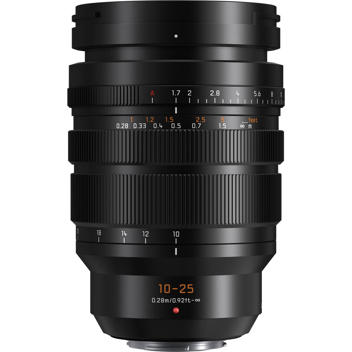 Lente Panasonic Leica DG Vario-Summilux 10-25mm f/1.7 ASPH. - vista frontal