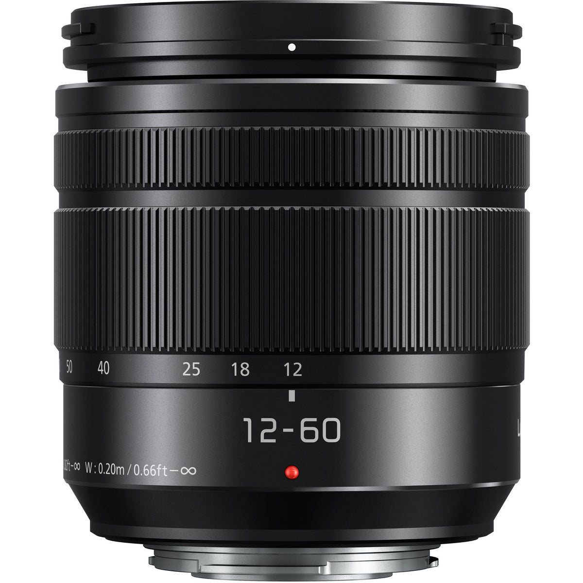 Lente Panasonic LUMIX G Vario 12-60mm f/3.5-5.6 ASPH. POWER O.I.S. - vista lateral