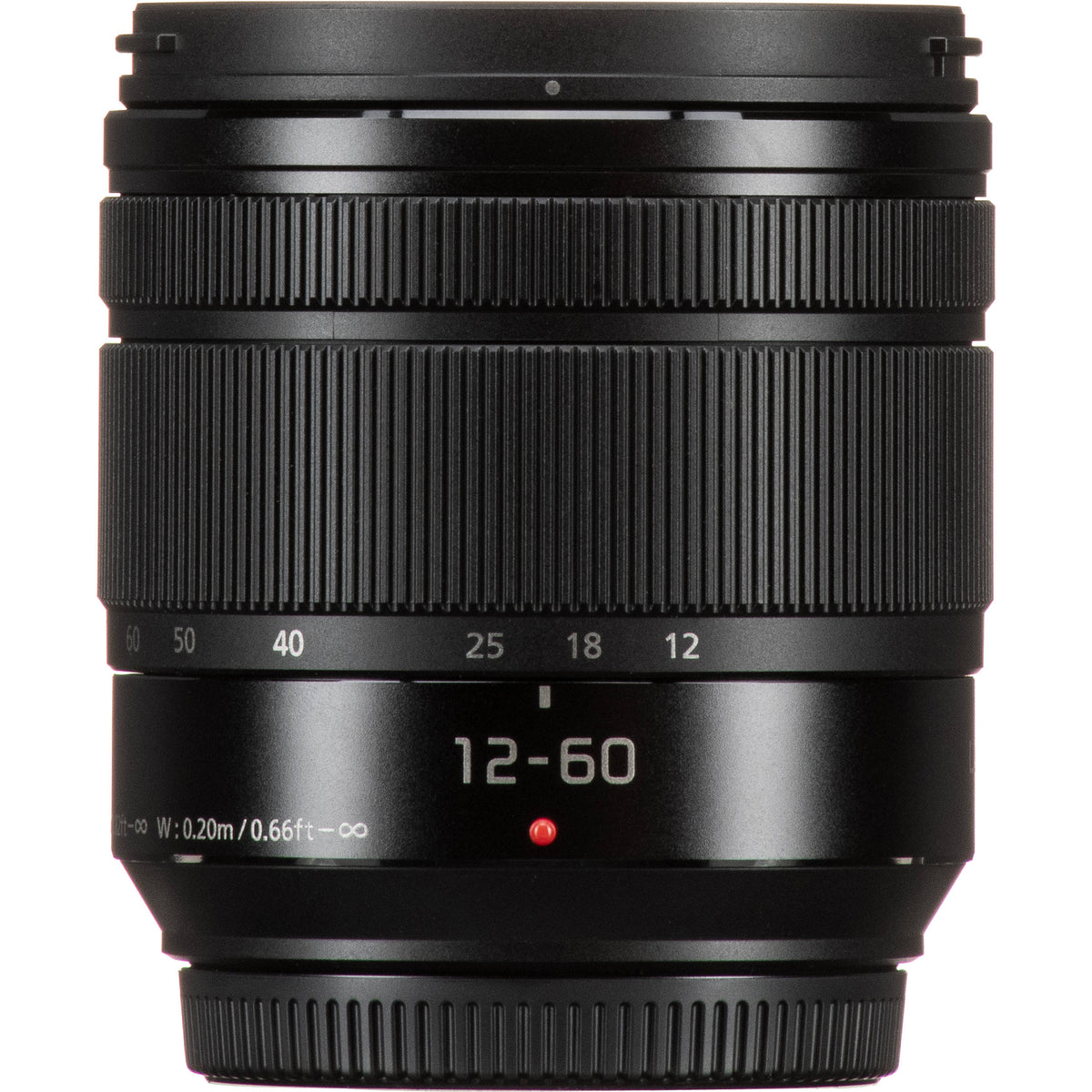 Lente Panasonic LUMIX G Vario 12-60mm f/3.5-5.6 ASPH. POWER O.I.S. - contenido de la caja