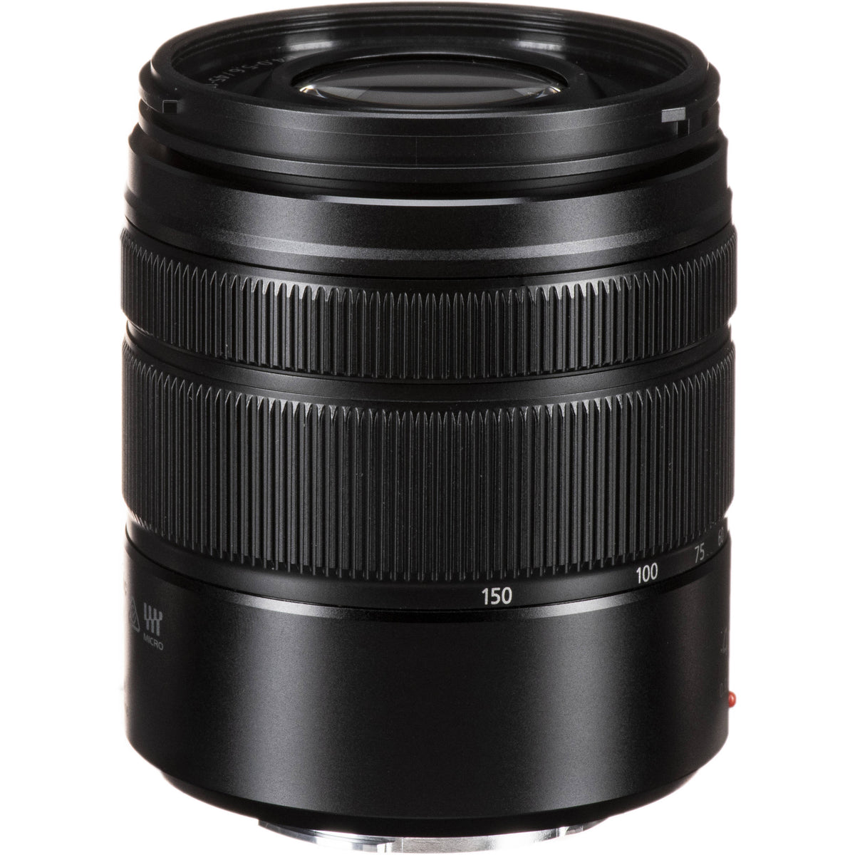Lente Panasonic LUMIX G Vario 45-150mm f/4-5.6 ASPH MEGA O.I.S. - vista lateral