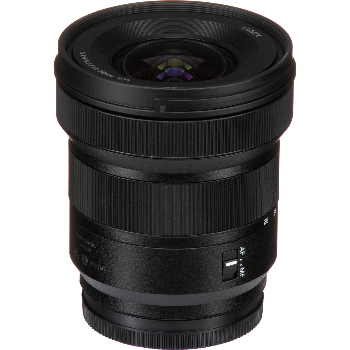 Lente Panasonic LUMIX S 14-28mm f/4-5.6 MACRO - contenido de la caja